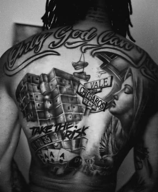 莱奥背部巨幅纹身揭晓 融合信仰与成长印记